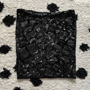 Abyss By Abby size xs Black Sequin top